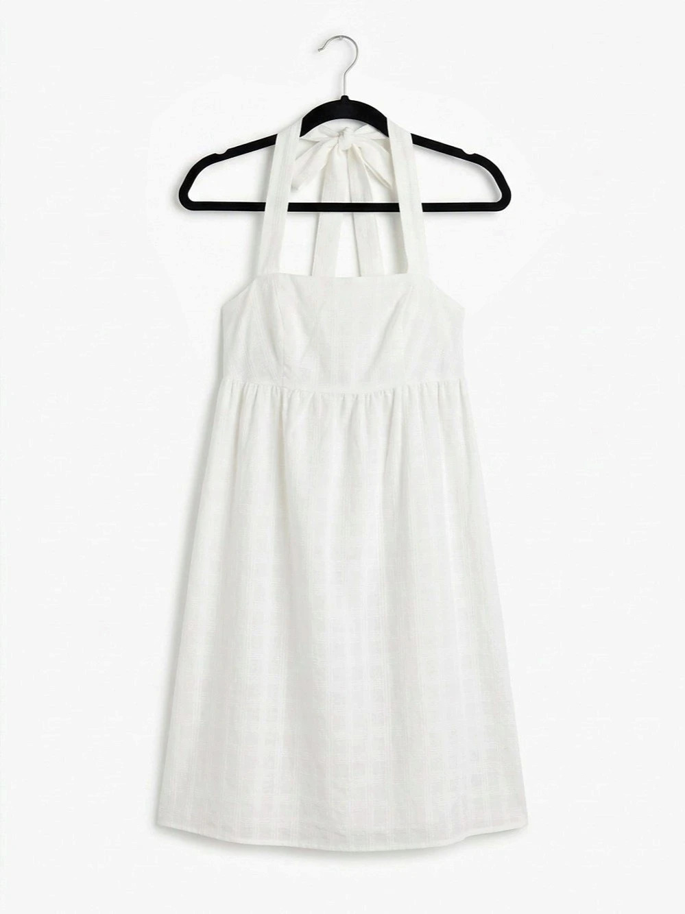 Geren Ford White Mini Halter Dress